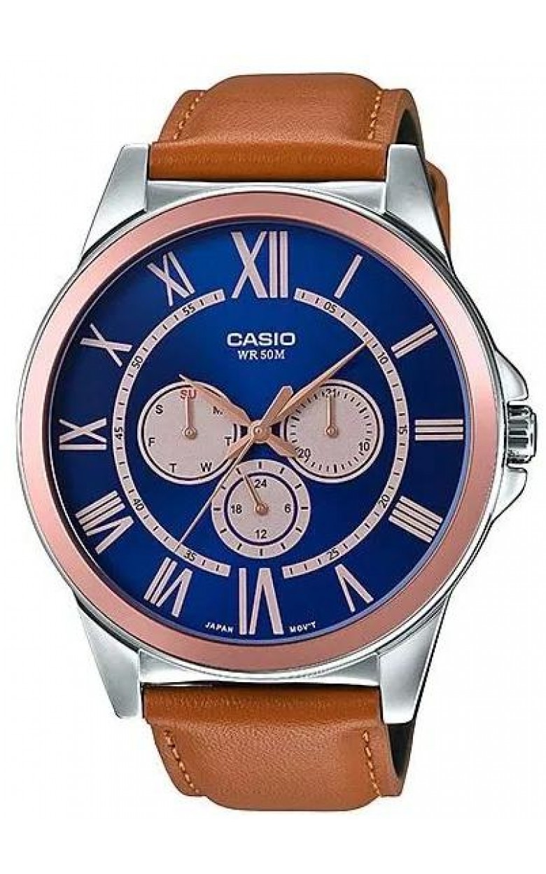 MTP-E318L-2B  кварцевые наручные часы Casio "Collection"  MTP-E318L-2B