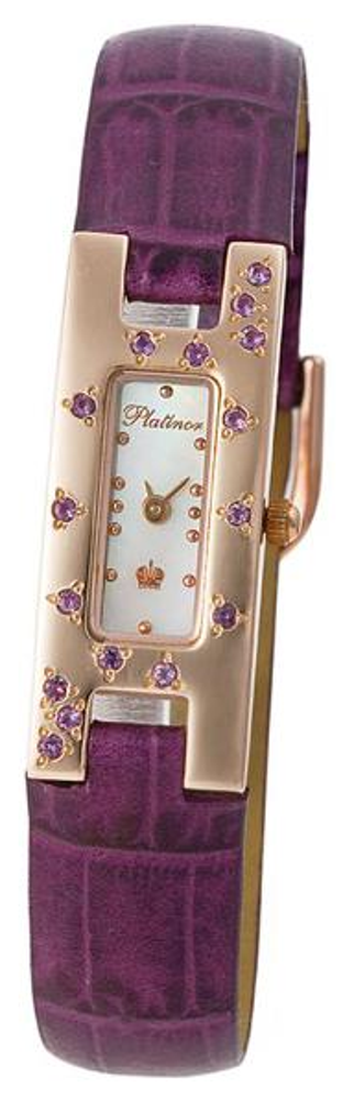 90457.201 russian gold кварцевый wrist watches Platinor "инга" for women  90457.201