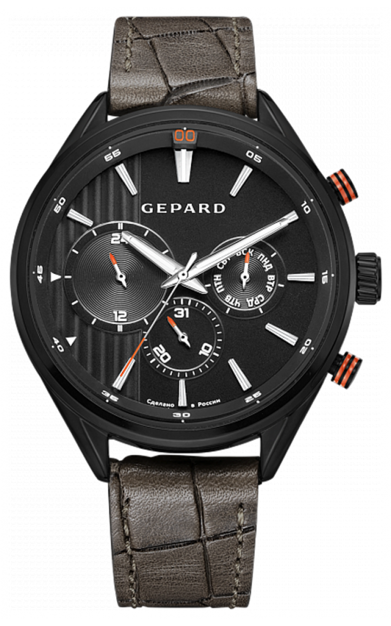 1260B11L1 russian Men's watch кварцевый wrist watches Gepard  1260B11L1