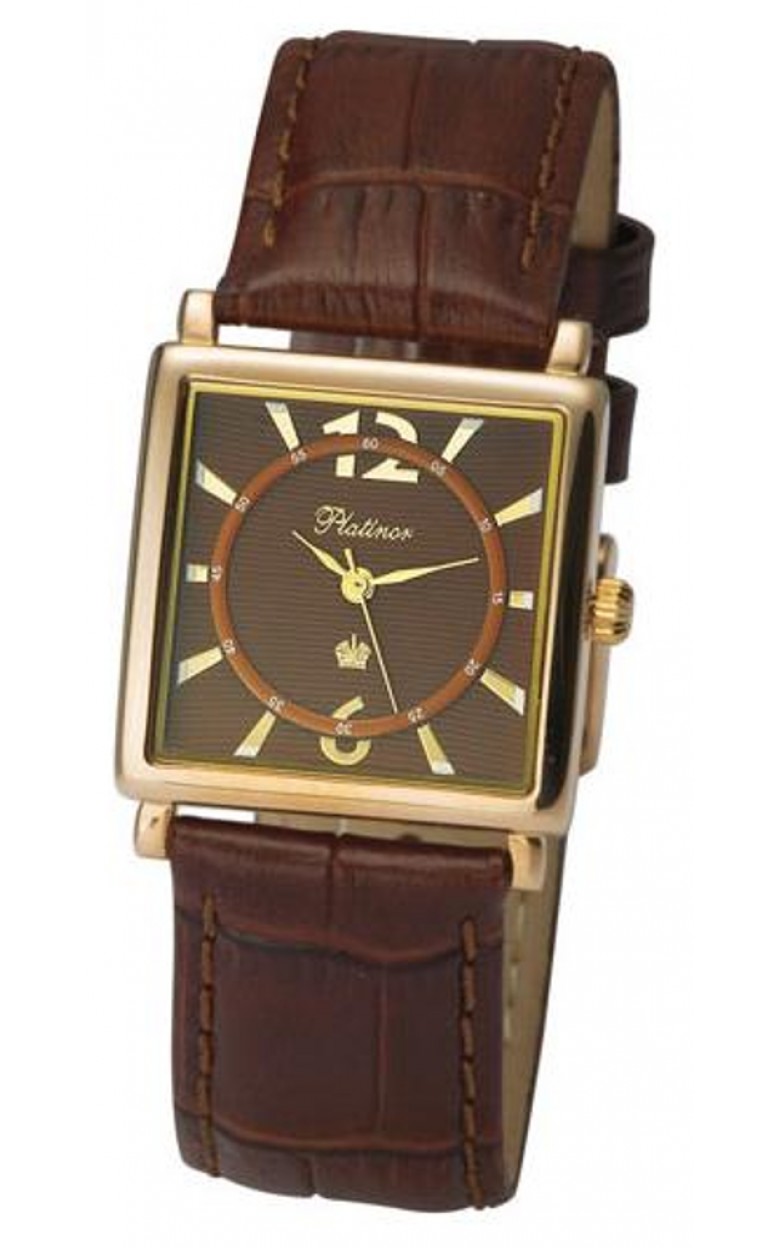 57550.710 russian gold Men's watch кварцевый wrist watches Platinor "топаз"  57550.710