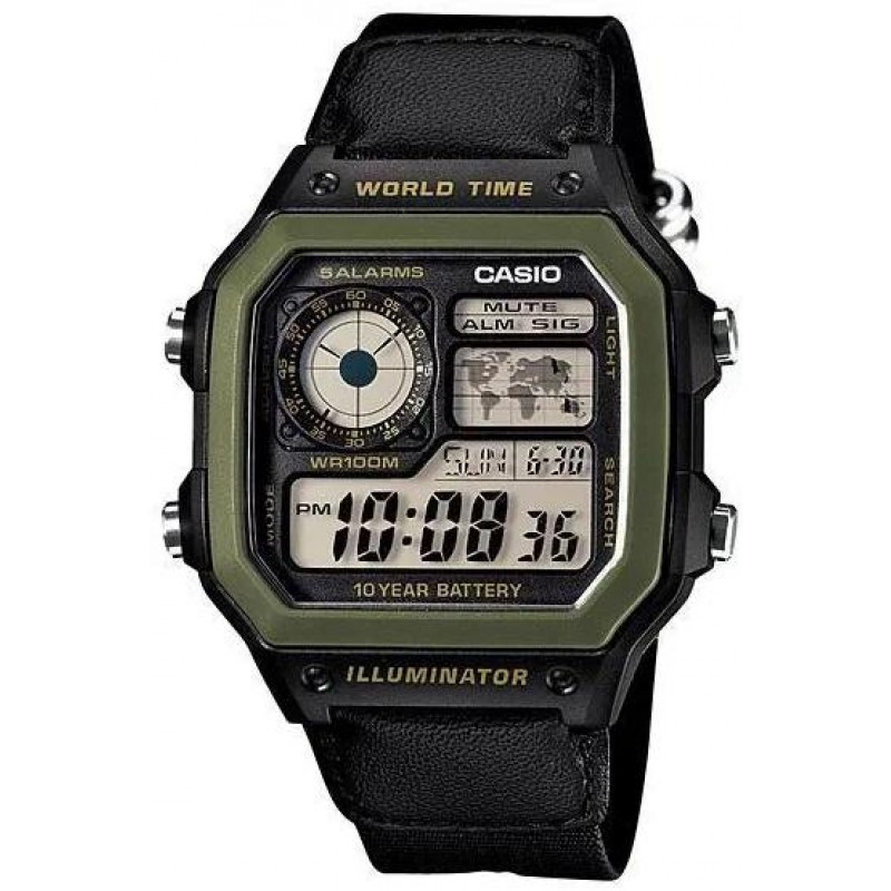 AE-1200WHB-1B  кварцевые наручные часы Casio "Collection"  AE-1200WHB-1B