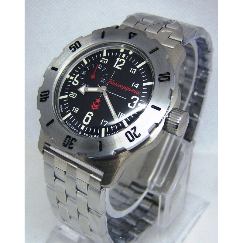 350504 russian Men's watch механический wrist watches Vostok "Komandirskie"  350504