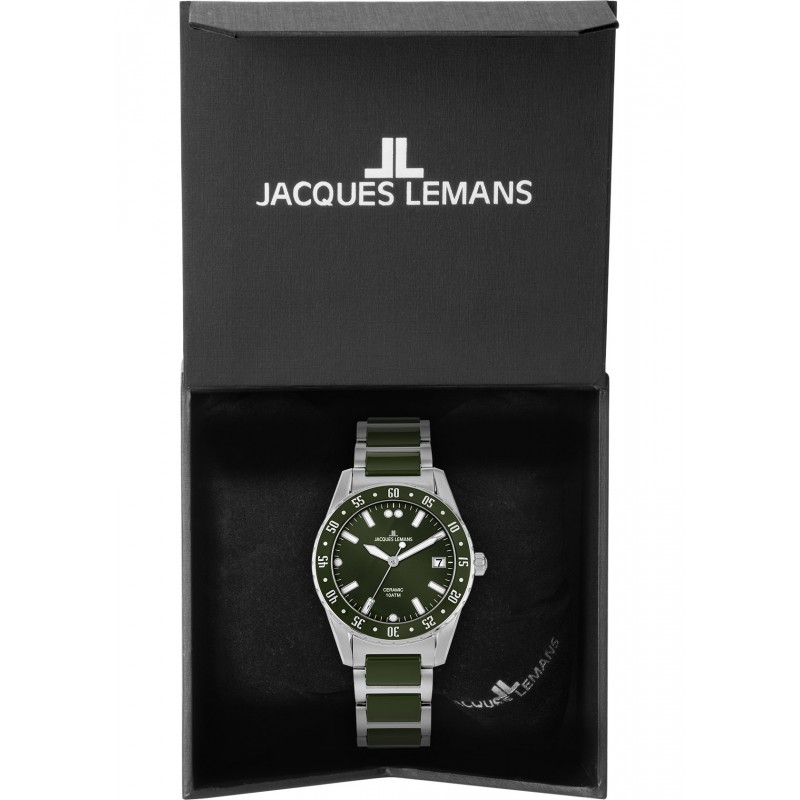 42-10C  кварцевые наручные часы Jacques Lemans "High Tech Ceramic"  42-10C