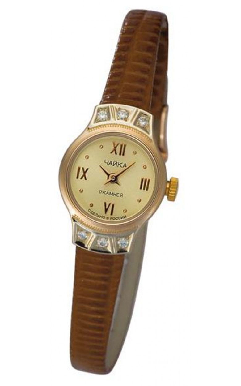 45151.416 russian gold Lady's watch кварцевый wrist watches Platinor "Chaika (Seagull)"  45151.416