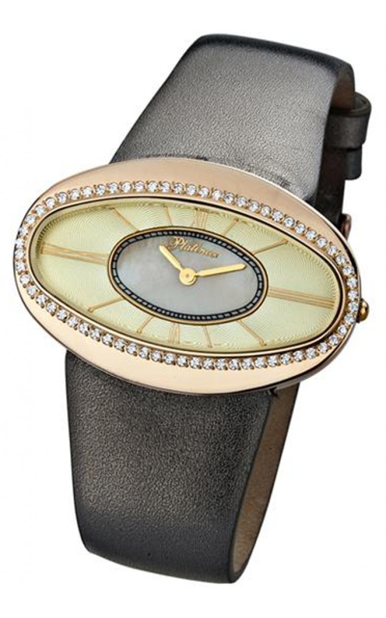 92656.417 russian gold кварцевый wrist watches Platinor "саманта" for women  92656.417