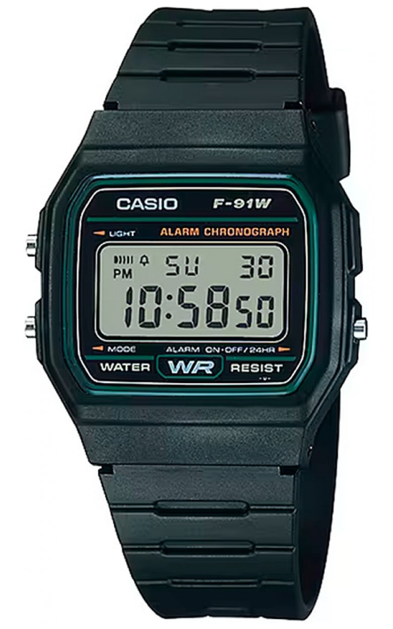 F-91W-3  кварцевые наручные часы Casio "Illuminator"  F-91W-3