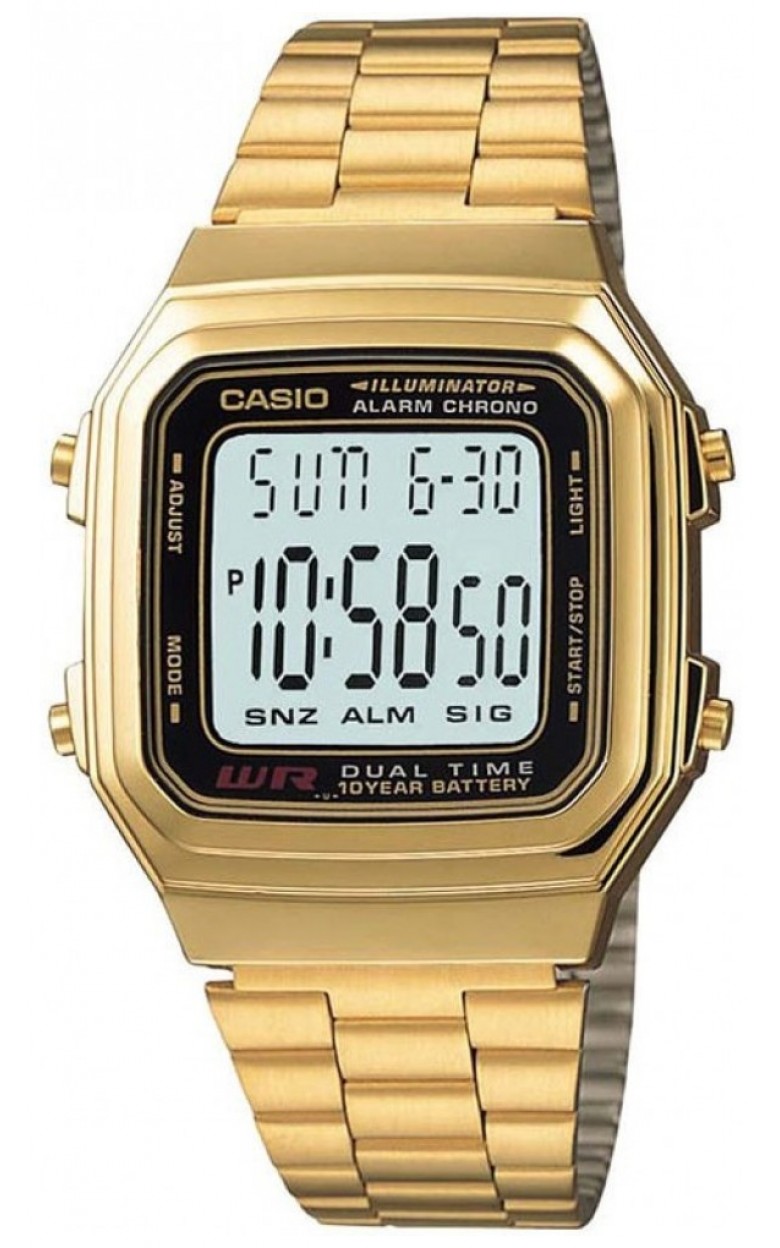A178WGA-1A  кварцевые наручные часы Casio "Vintage"  A178WGA-1A