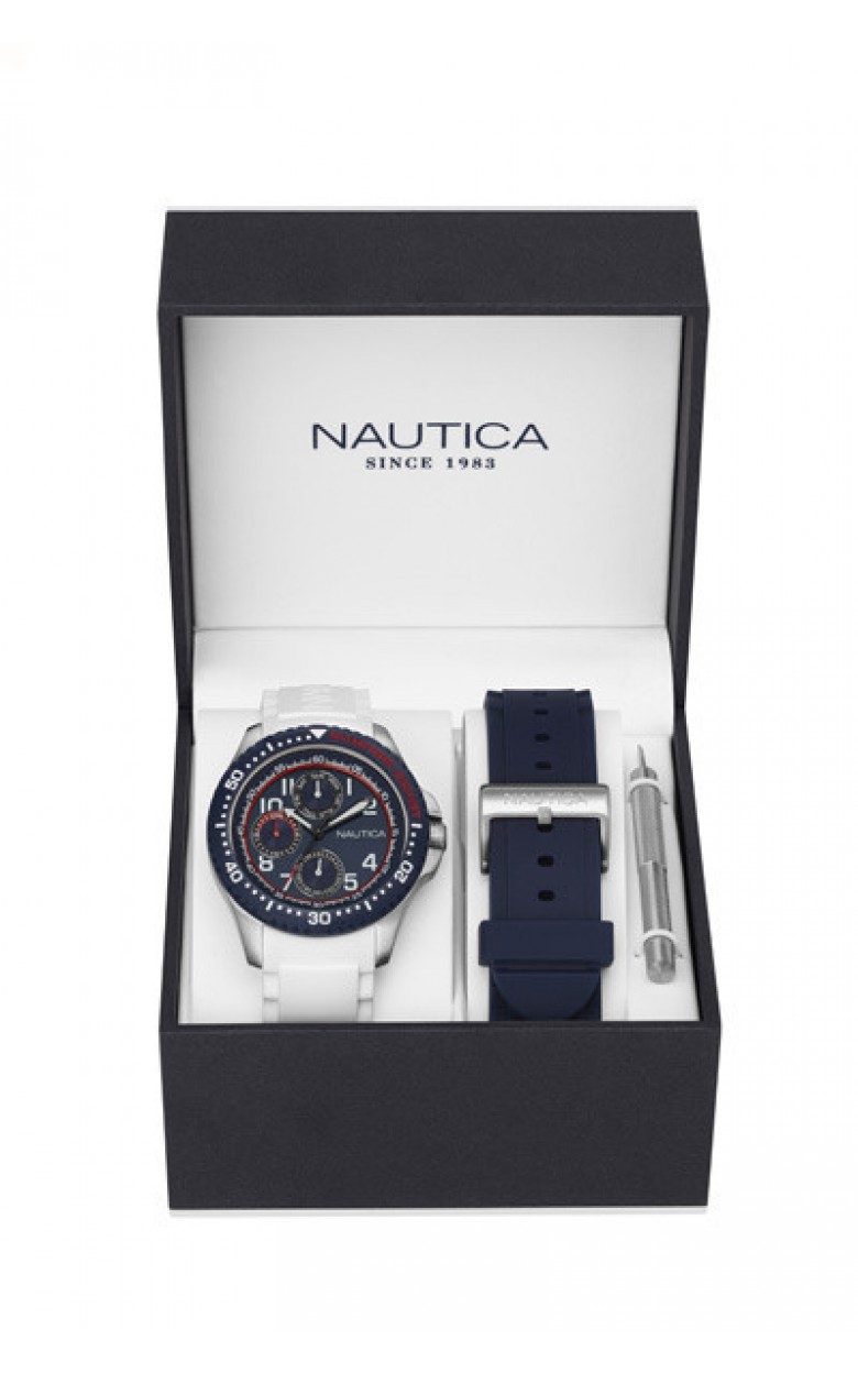 NAD14533G  кварцевые наручные часы Nautica "NSR 200 BOXSET"  NAD14533G