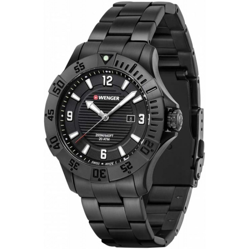 01.0641.134 swiss watertight Men's watch quartz wrist watches Wenger "Seaforce Sport"  01.0641.134