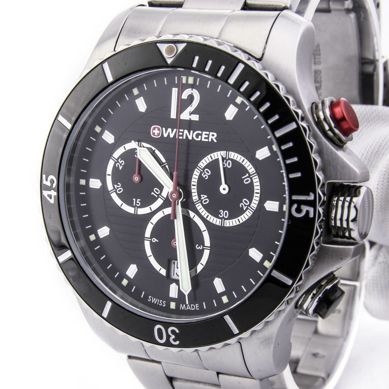01.0643.109 swiss watertight quartz wrist watches Wenger "Seaforce Chrono" for men  01.0643.109