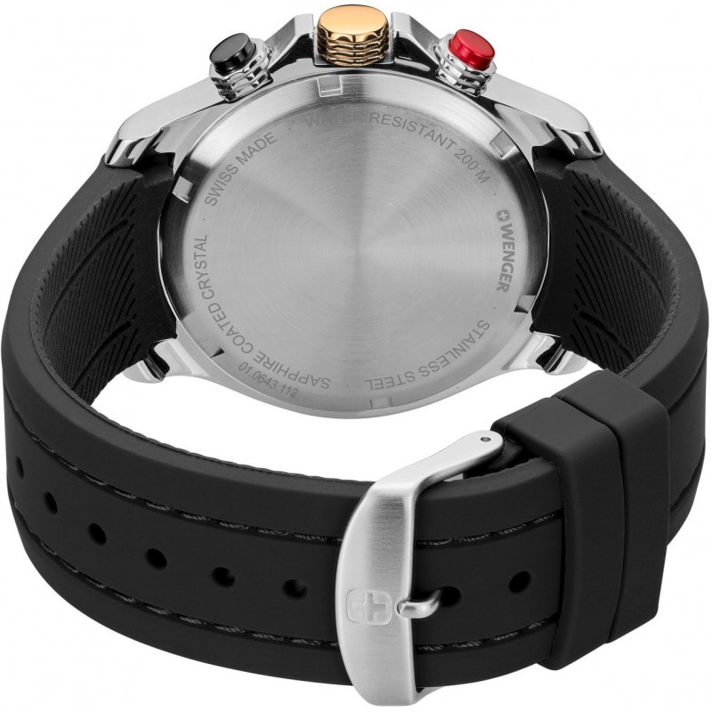 01.0643.110 swiss watertight Men's watch quartz wrist watches Wenger "Seaforce Chrono"  01.0643.110