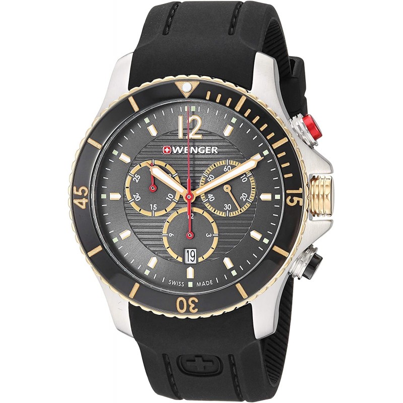 01.0643.112 swiss watertight Men's watch quartz wrist watches Wenger "Seaforce"  01.0643.112