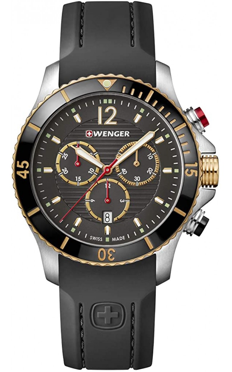 01.0643.112 swiss watertight Men's watch quartz wrist watches Wenger "Seaforce"  01.0643.112